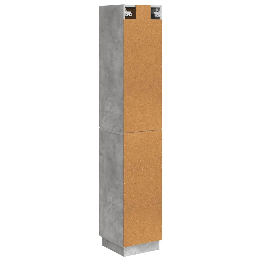 Ensemble de Meubles 2 pcs Gris béton Bois d'ingénierie - 7