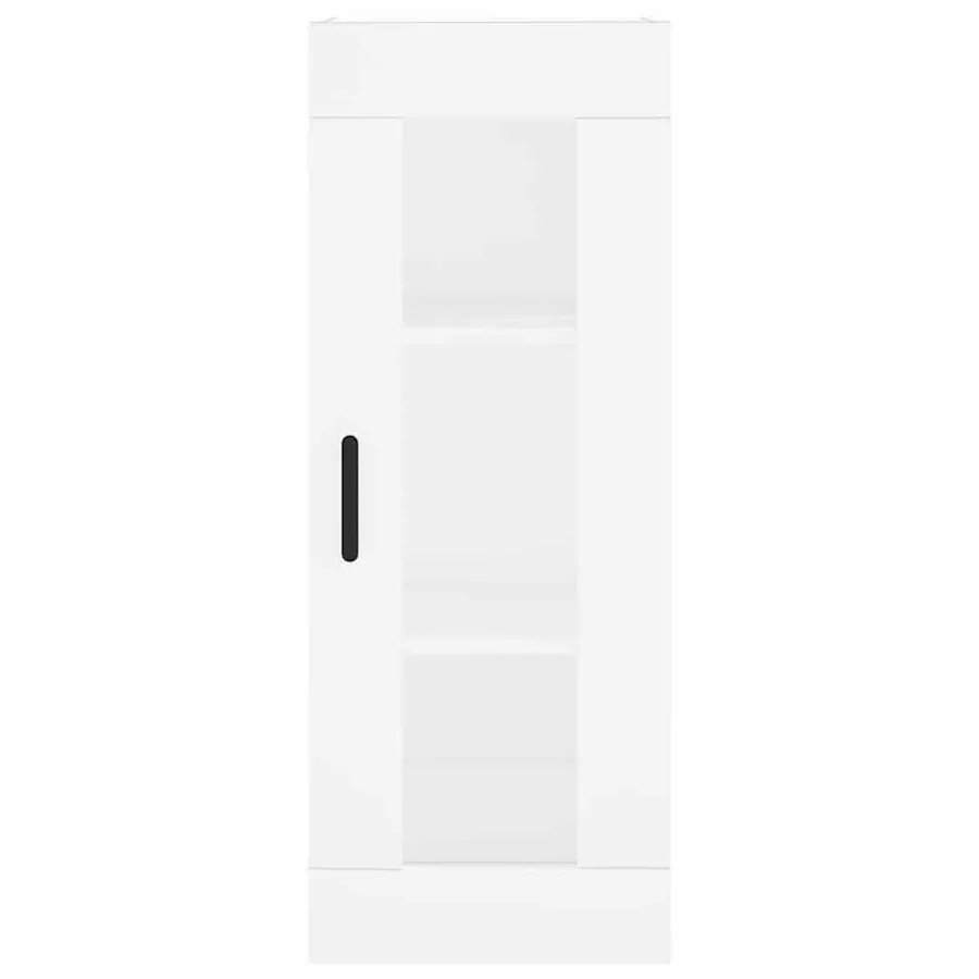 Buffet haut Blanc 34,5x34x180 cm Bois d'ingénierie - 6