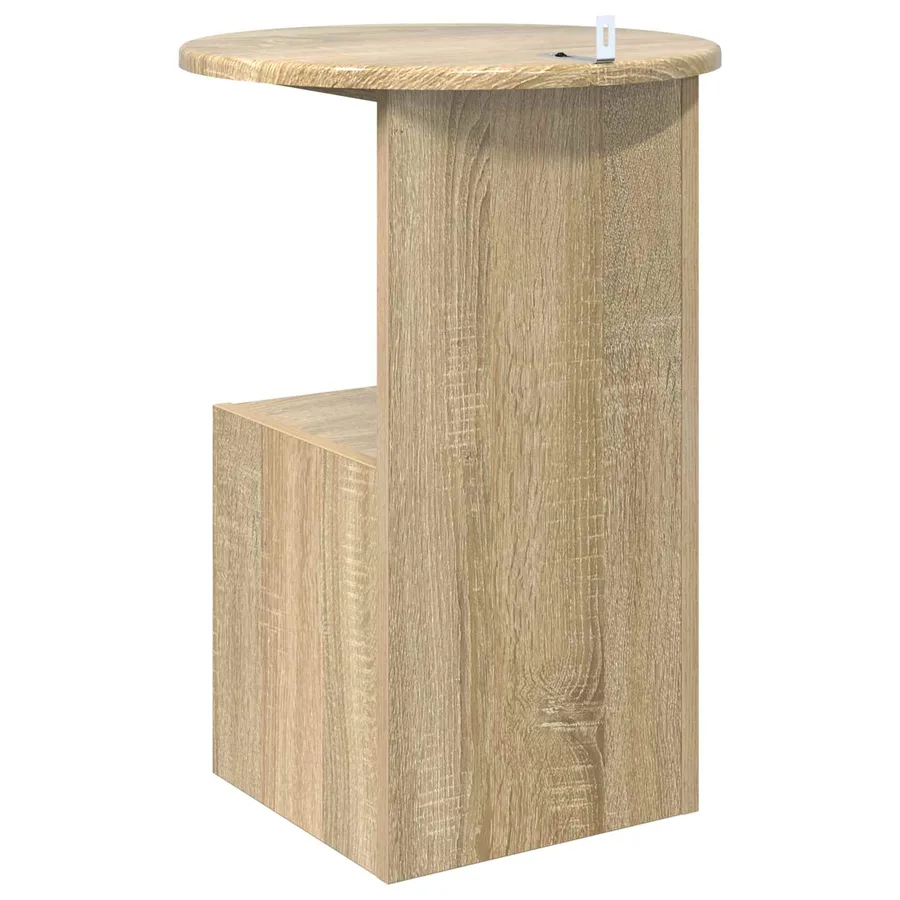 Table d'appoint Chêne Sonoma Ø 39,5 x 55 cm Bois d'ingénierie - 7