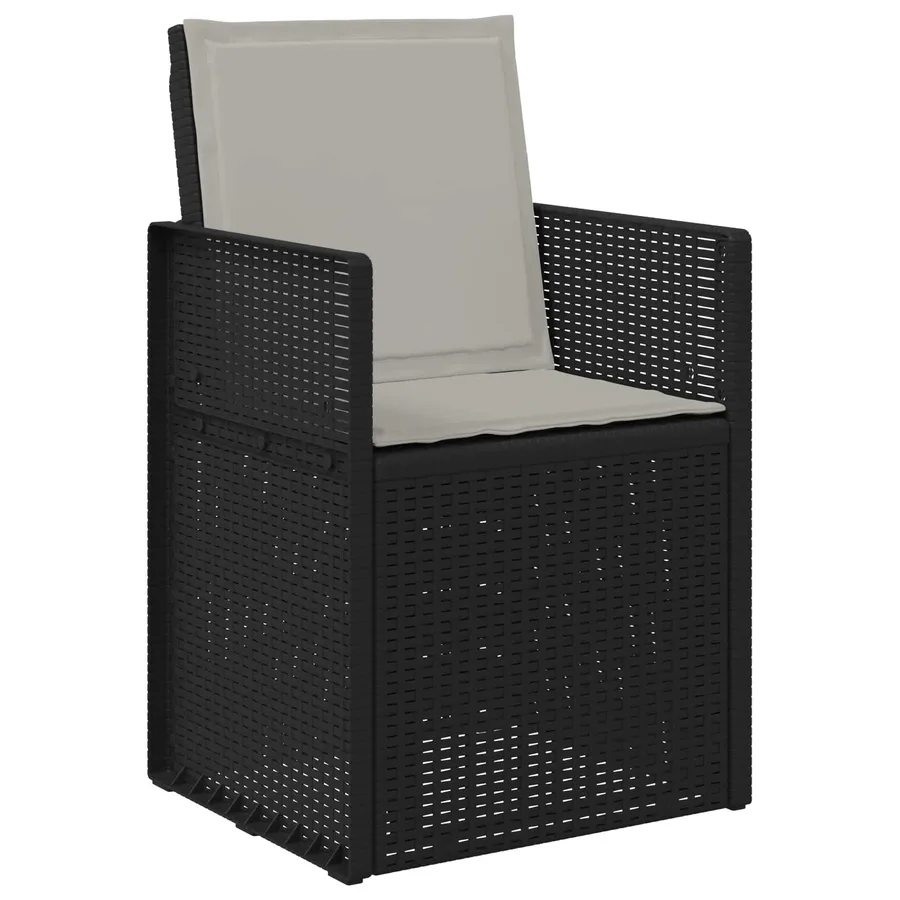 Ensemble de salle à manger pour jardin avec coussin 7 pcs PP - 6