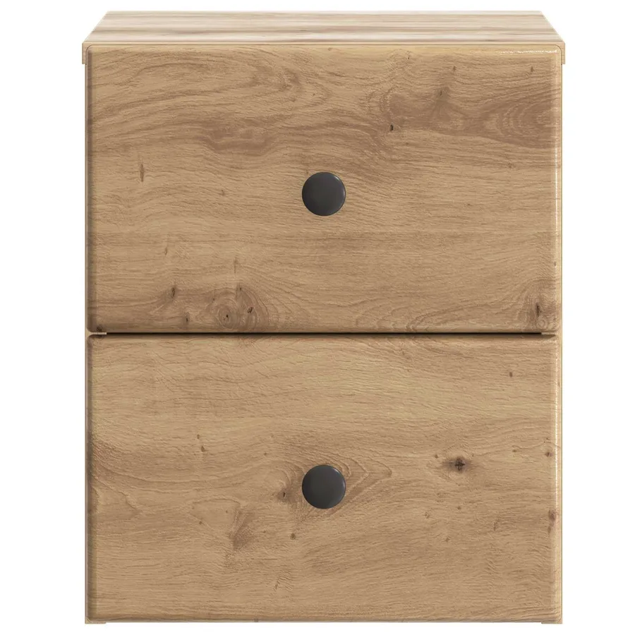 Cabinet de chevet mural 2 pc Chêne artisanal 34,5 x 33 x 40 cm - 7