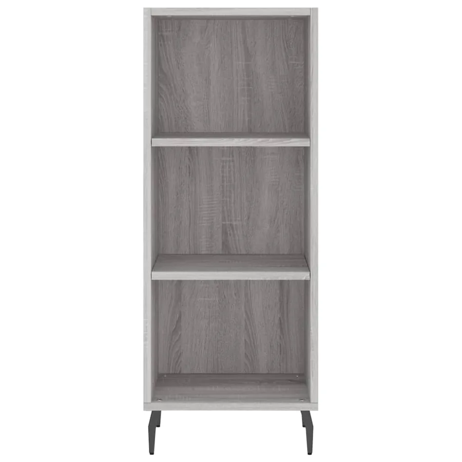 Buffet haut Sonoma gris 34,5x34x180 cm Bois d'ingénierie - 8