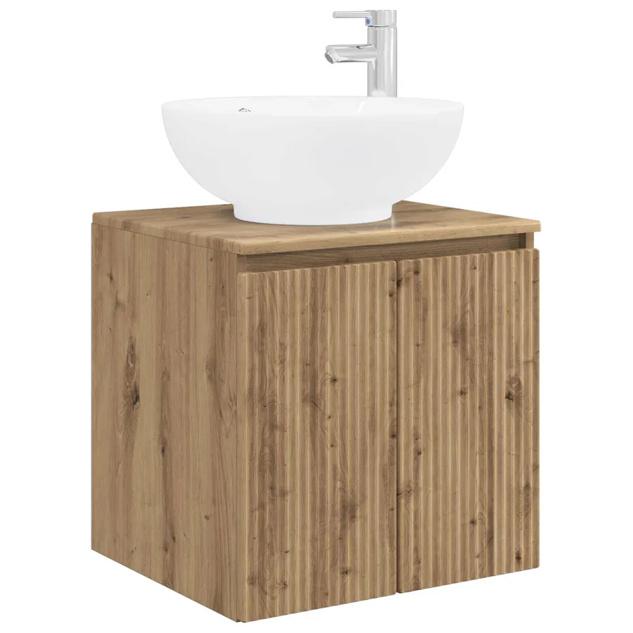 Ensemble d'armoire de salle de bain 4 pc Chêne artisanal - 5