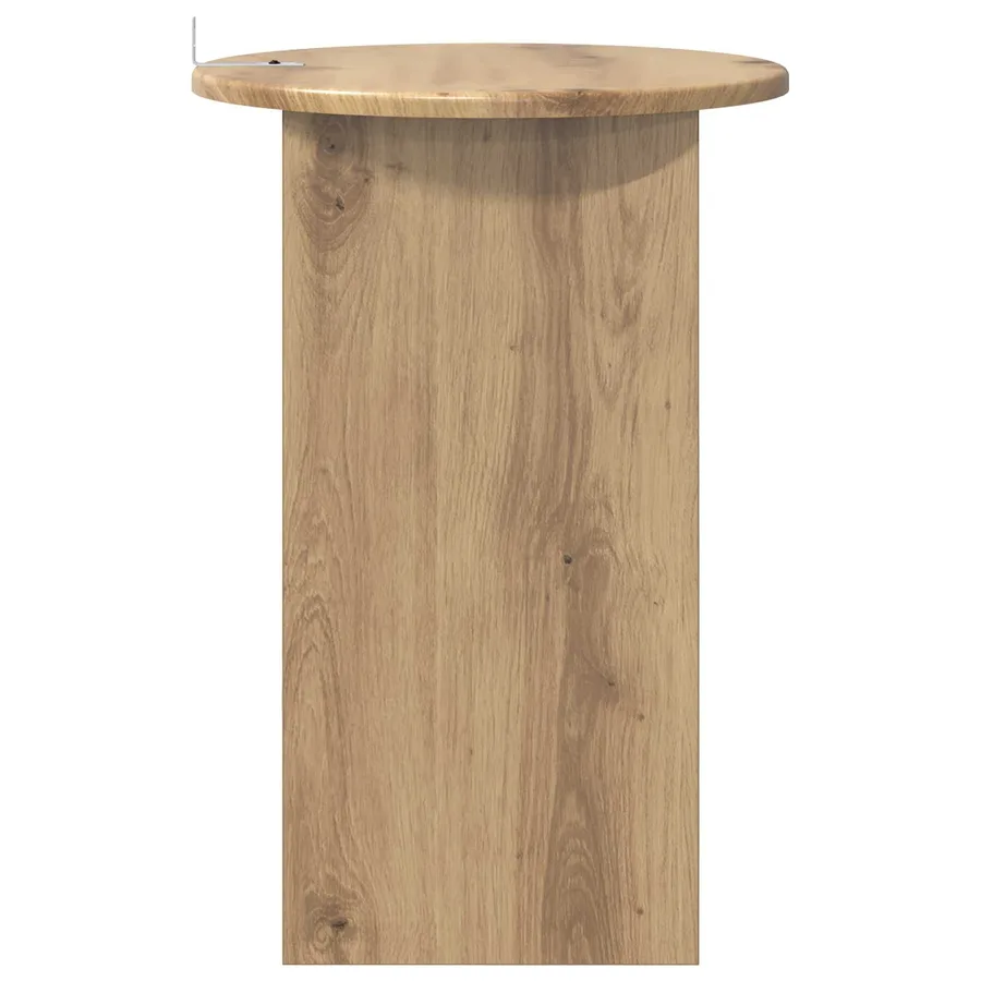 Table d'appoint Chêne artisanal Ø 39,5 x 55 cm - 6