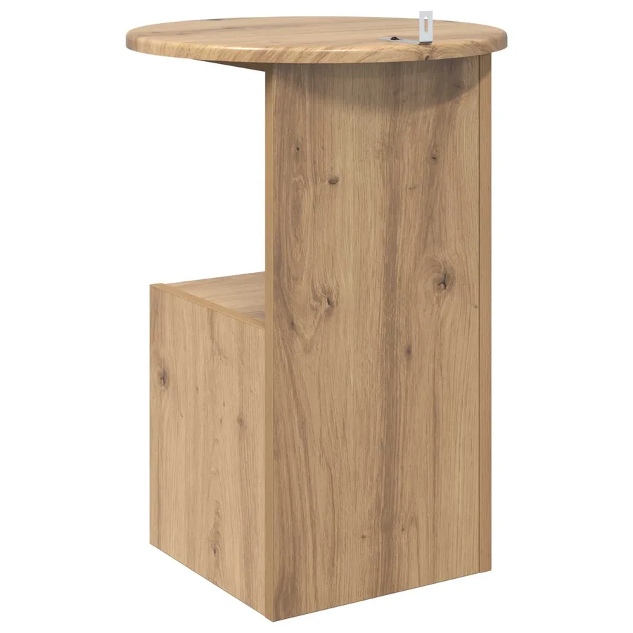 Table d'appoint Chêne artisanal Ø 39,5 x 55 cm - 7