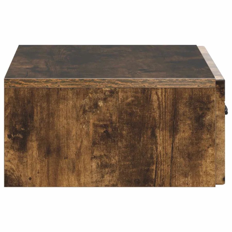Table d'appoint murale Chêne fumé 59 x 34,5 x 17 cm - 6