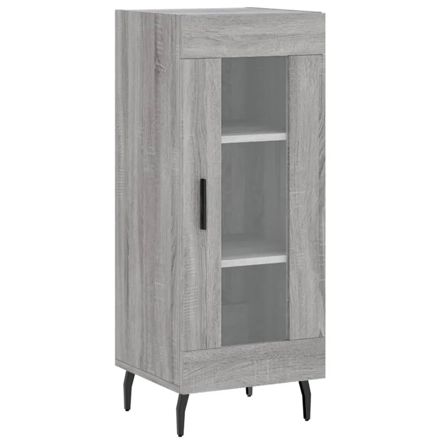 Buffet haut Sonoma gris 34,5x34x180 cm Bois d'ingénierie - 7