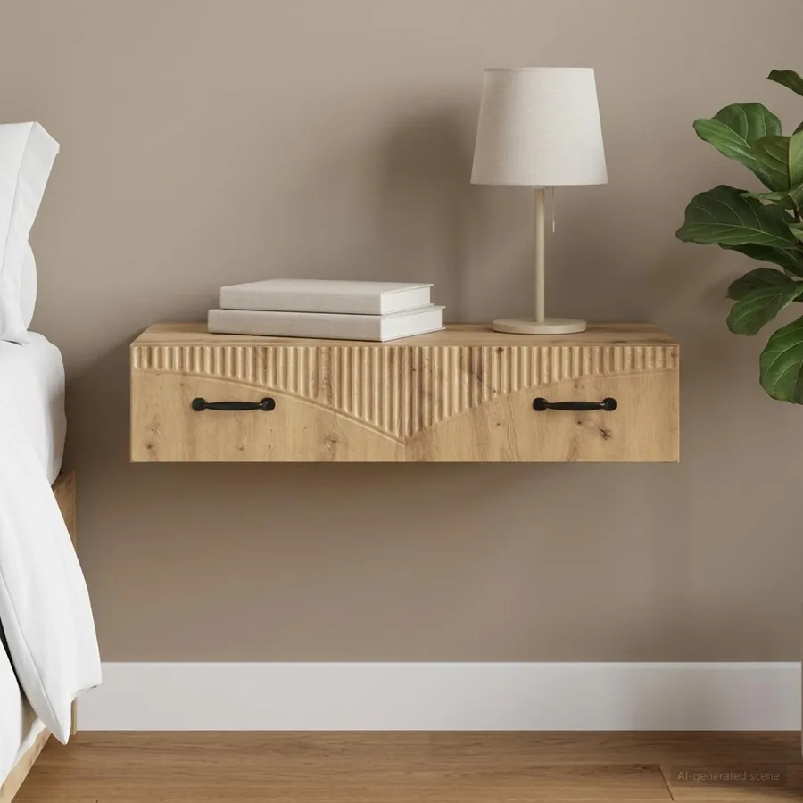 Table d'appoint murale 87,5 x 34,5 x 17 cm Bois d'ingénierie