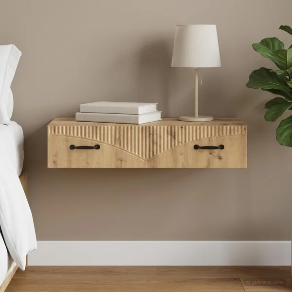 Table d'appoint murale 87,5 x 34,5 x 17 cm Bois d'ingénierie