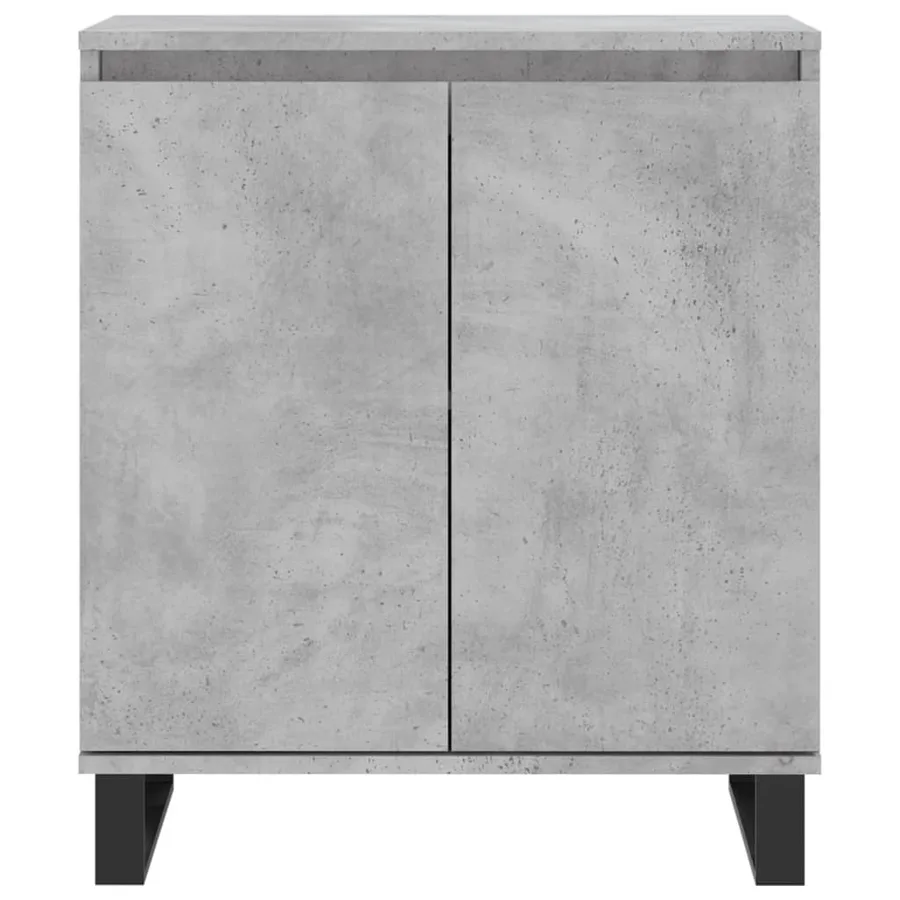 Buffet Gris béton 60x35x70 cm Bois d'ingénierie - 5