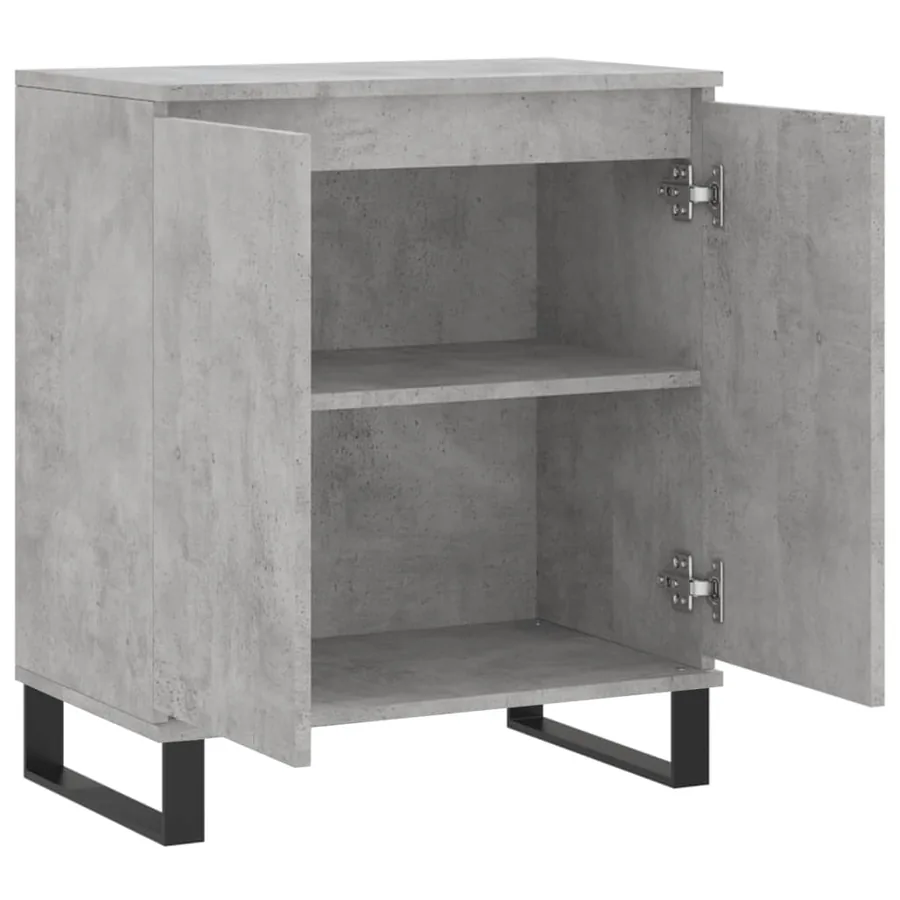 Buffet Gris béton 60x35x70 cm Bois d'ingénierie - 6