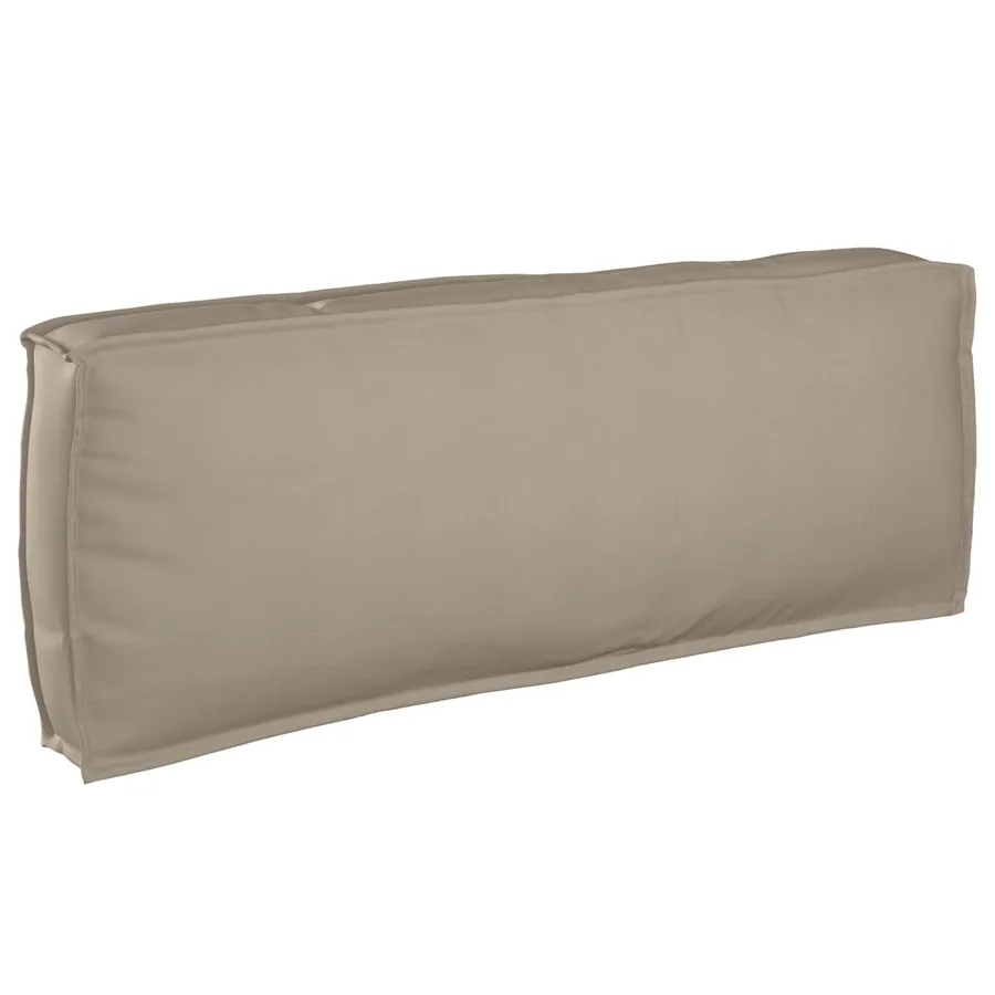 Ensemble de Canapés Uni 2 pcs Taupe Bois d'Acacia Massif - 6