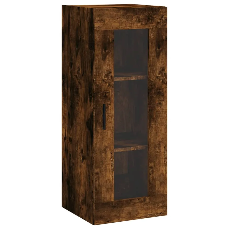 Armoire murale chêne fumé 34,5x34x90 cm - 2