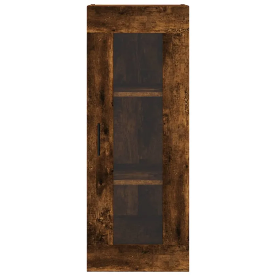 Armoire murale chêne fumé 34,5x34x90 cm - 6