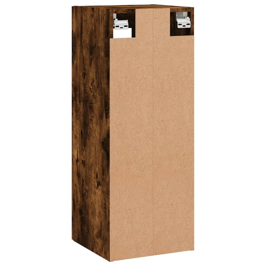 Armoire murale chêne fumé 34,5x34x90 cm - 9