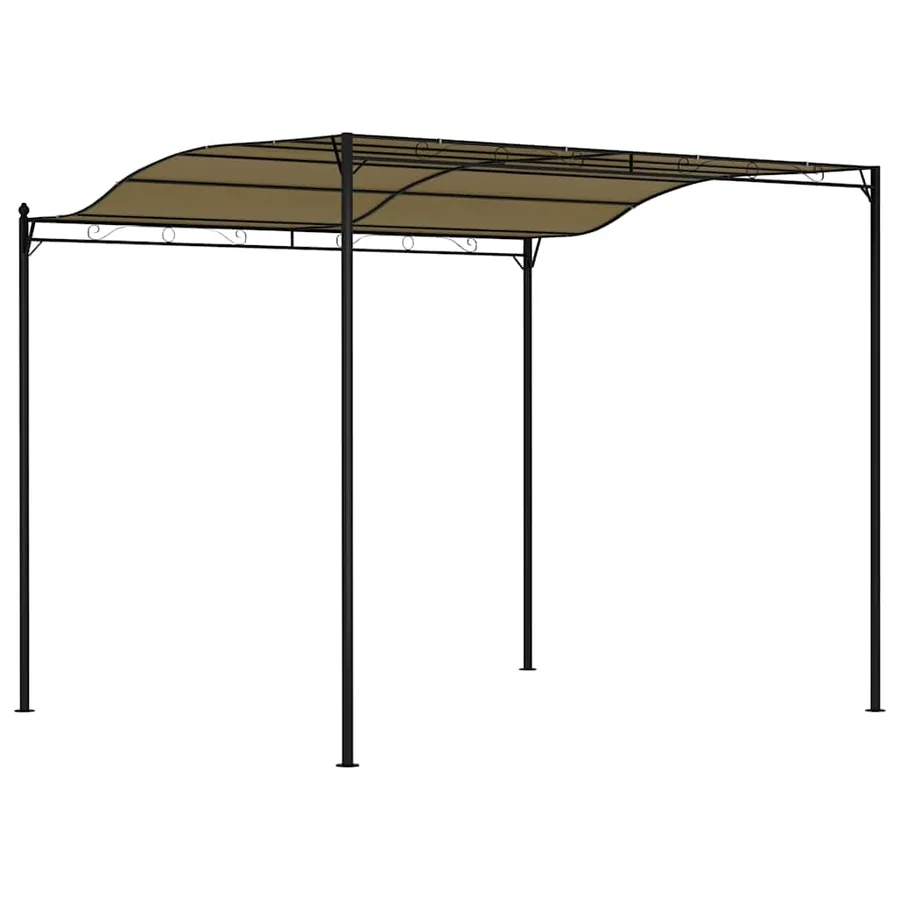 Auvent de parasol 3x2,4 m Taupe 180 g/m² - 7