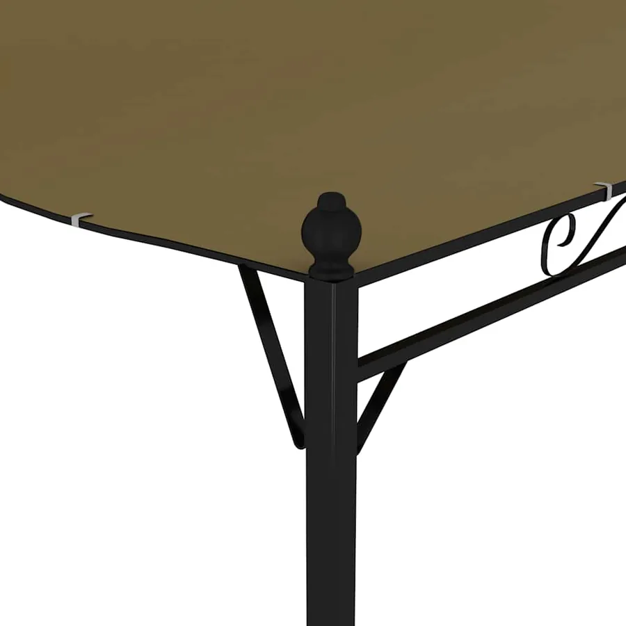 Auvent de parasol 3x2,4 m Taupe 180 g/m² - 8