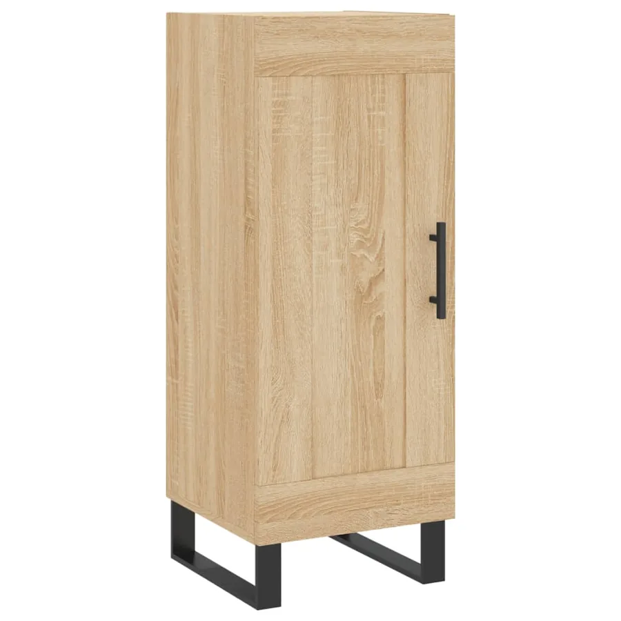 Buffet haut Chêne sonoma 34,5x34x180 cm Bois d'ingénierie - 7