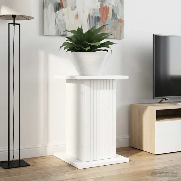 Support de Plante 2 pcs Blanc 30,5 x 30 x 43 cm