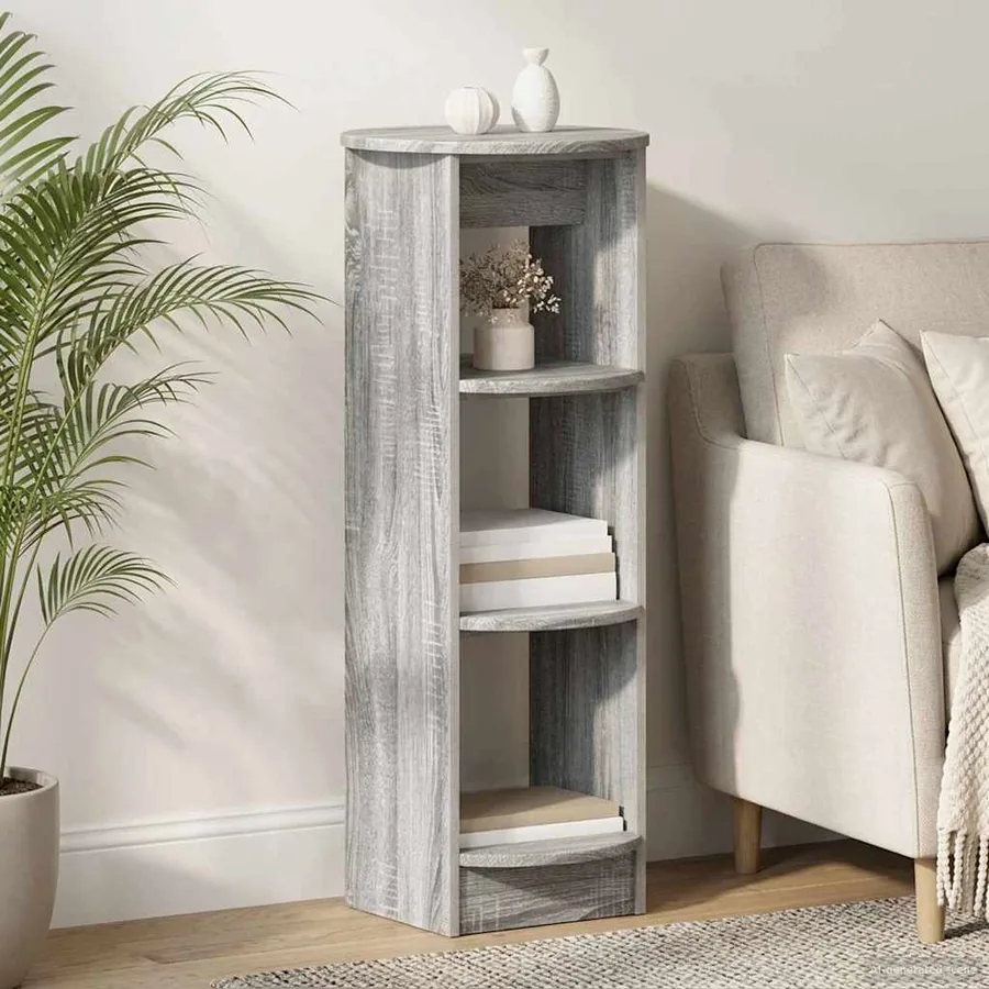 Meuble d'appoint Sonoma gris 40 x 40 x 100 cm Bois d’ingénierie