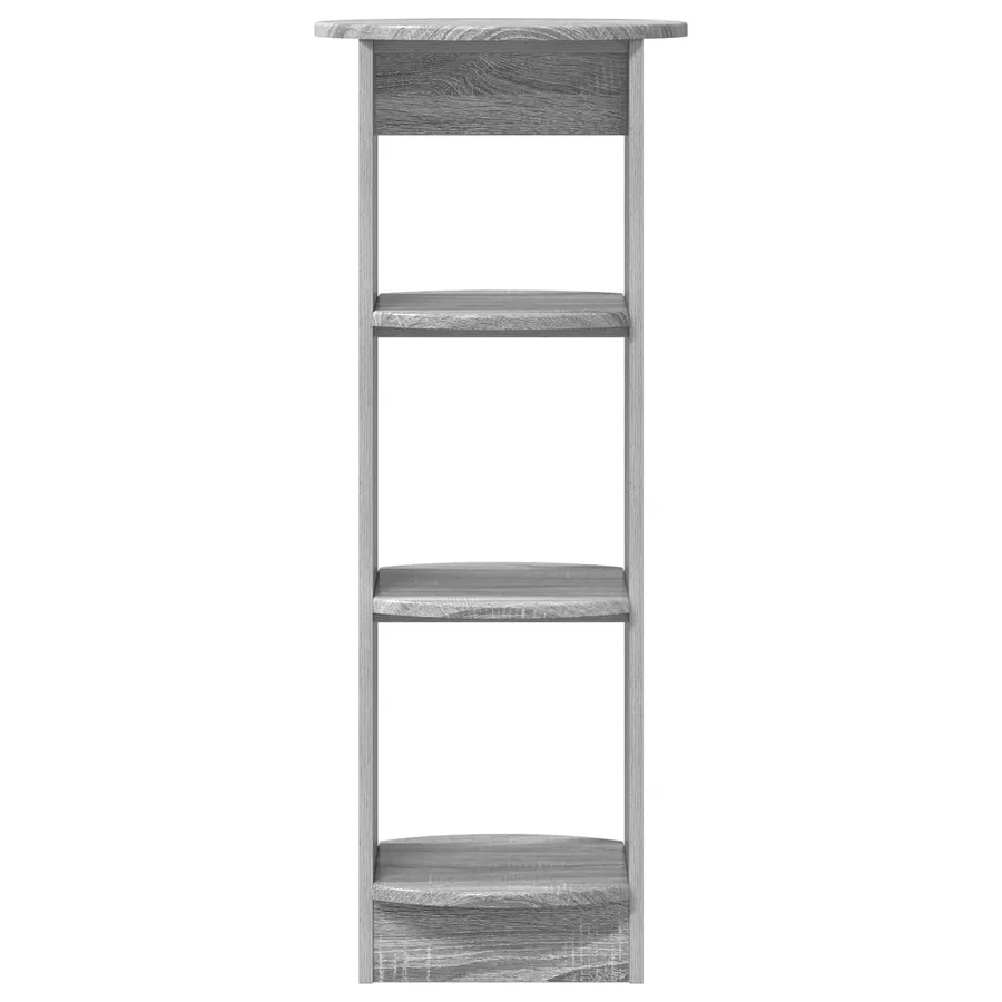Meuble d'appoint Sonoma gris 40 x 40 x 100 cm Bois d’ingénierie - 4