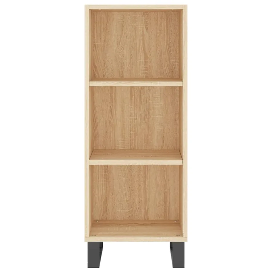 Buffet haut Chêne sonoma 34,5x34x180 cm Bois d'ingénierie - 8
