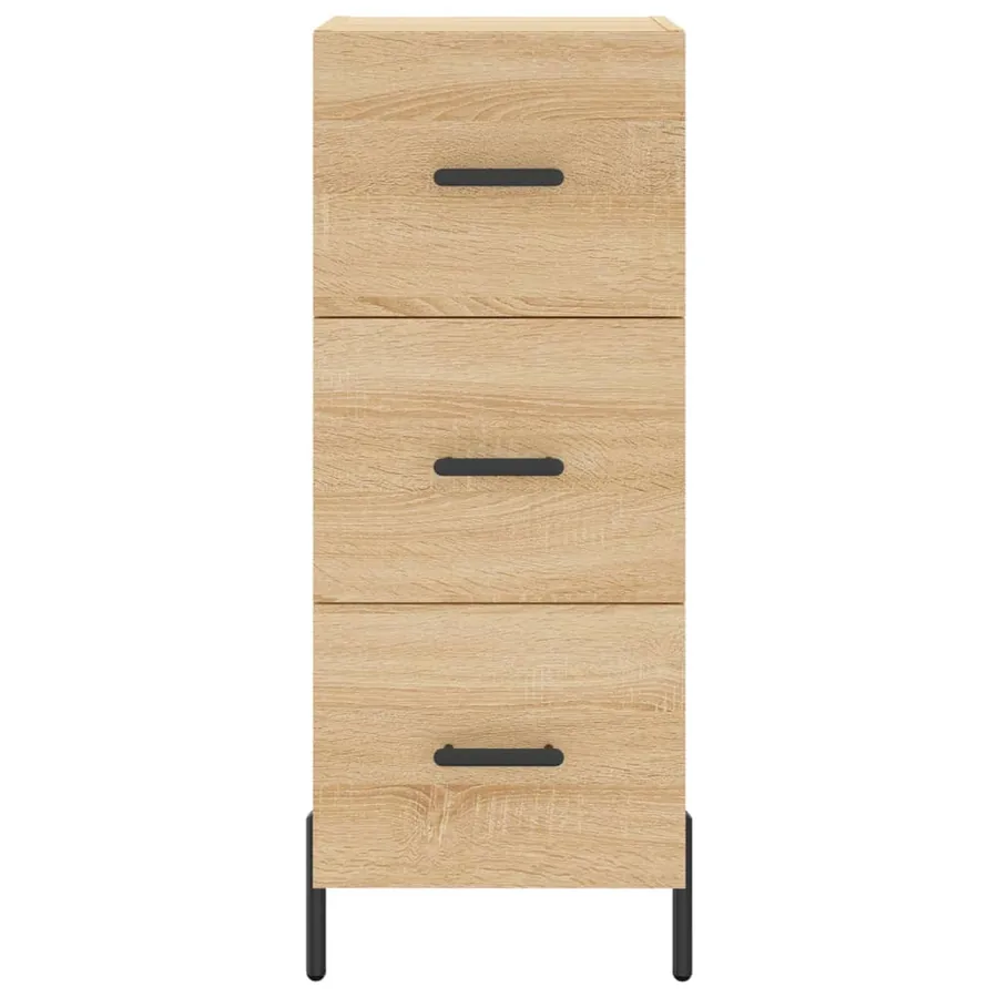 Buffet haut Chêne sonoma 34,5x34x180 cm Bois d'ingénierie - 5