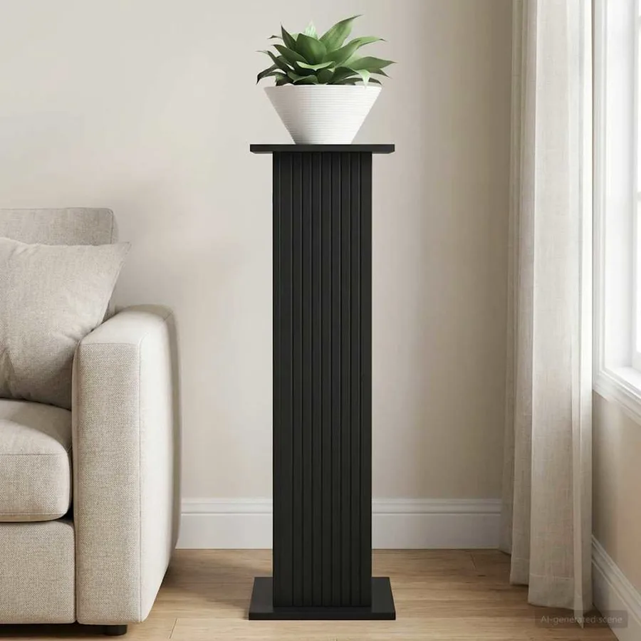 Support de Plante Noir 30,5 x 30 x 100,5 cm Bois d'ingénierie - 4