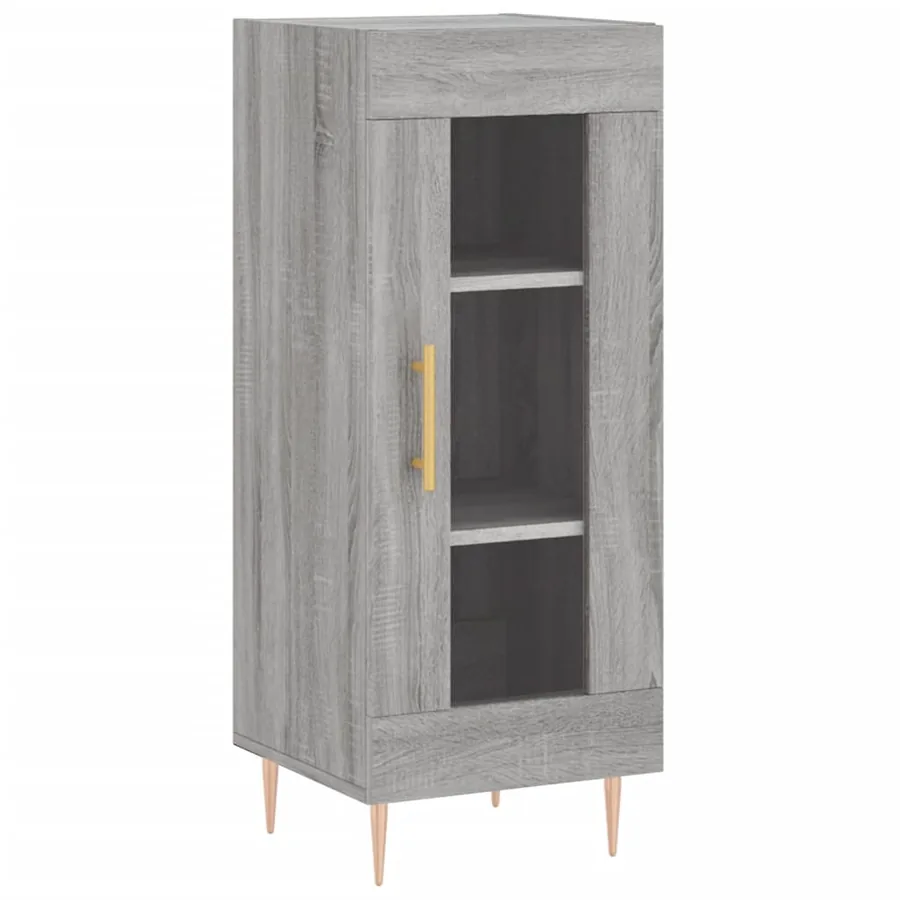 Buffet haut Sonoma gris 34,5x34x180 cm Bois d'ingénierie - 5