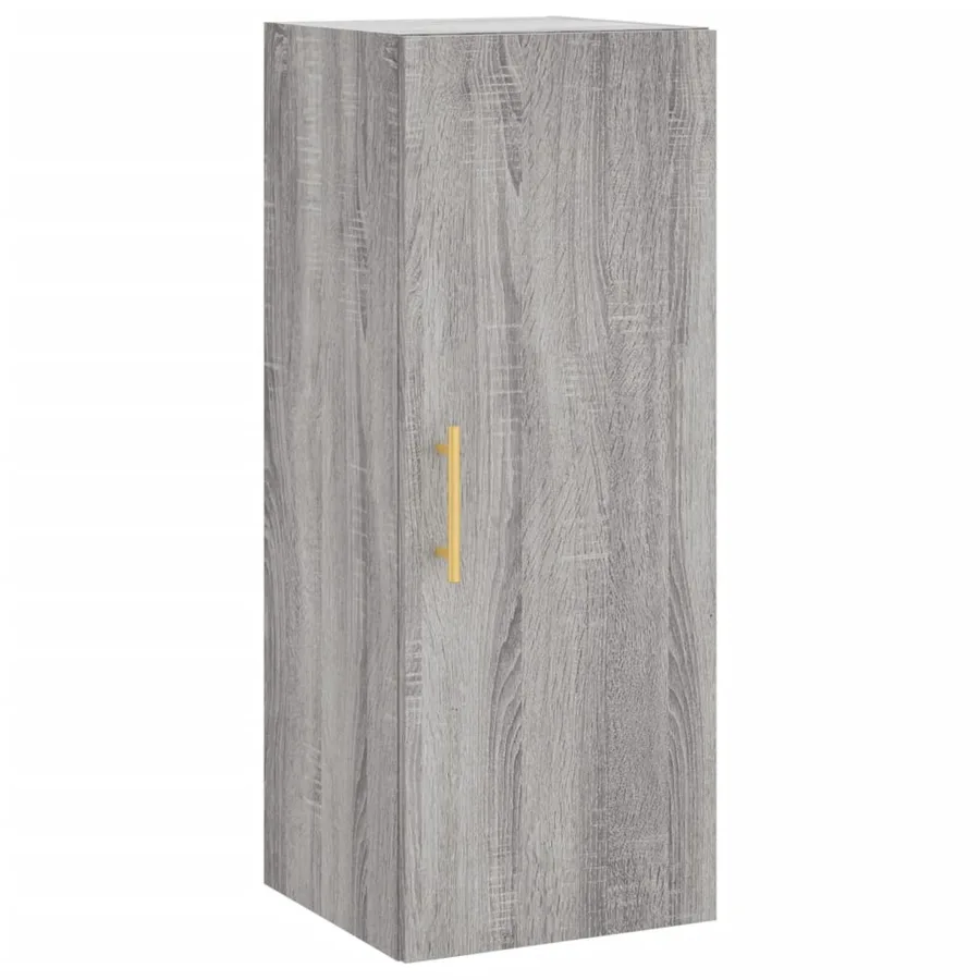 Buffet haut Sonoma gris 34,5x34x180 cm Bois d'ingénierie - 7