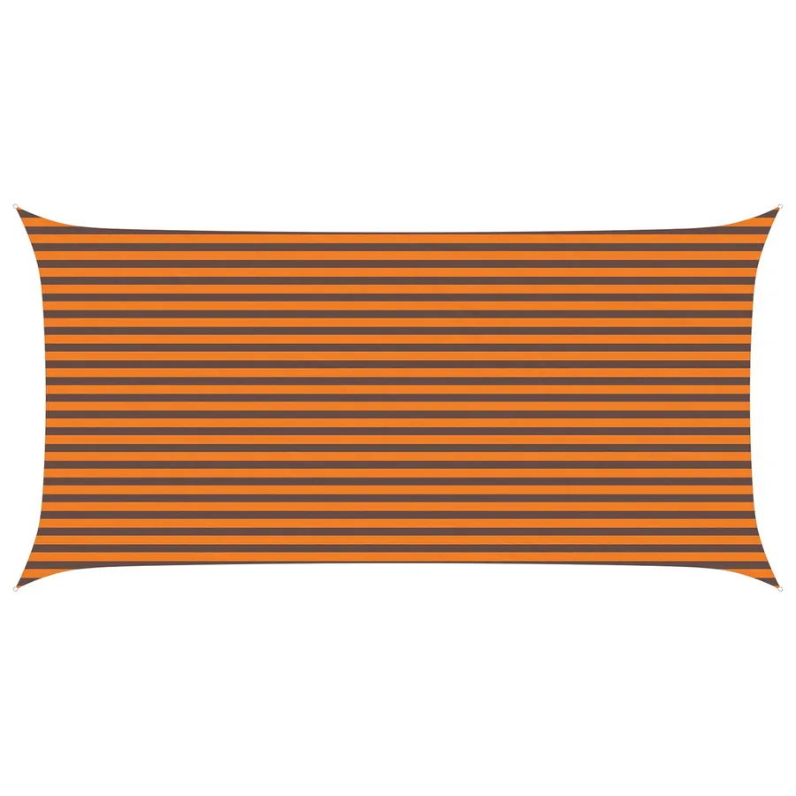 Voile d'ombre Orange et marron 6 x 3 m 100 % polyester Oxford - 2