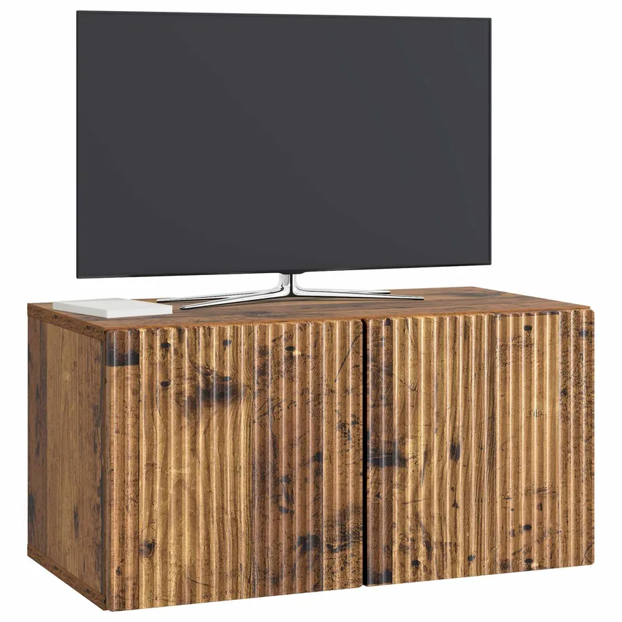 Meuble TV mural Bois ancien 59,5 x 31 x 30 cm Bois d'ingénierie - 3