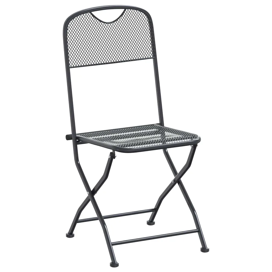 Ensemble de salle à manger pour jardin 9 pcs Anthracite - 5