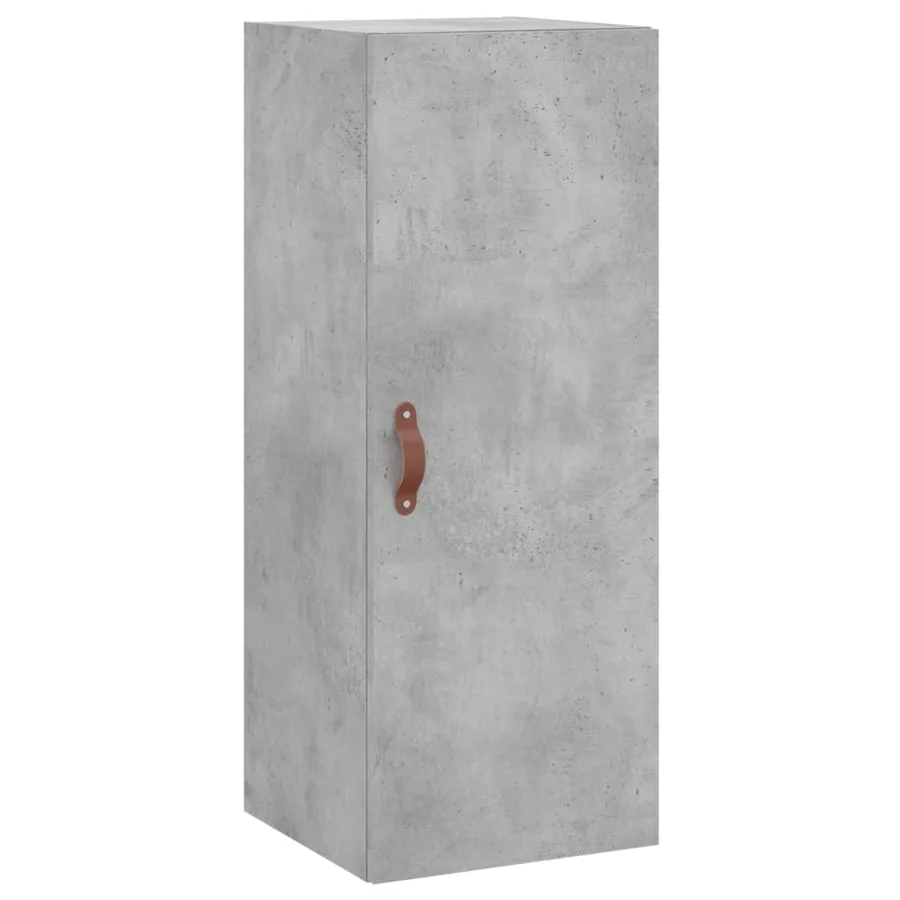 Buffet haut Gris béton 34,5x34x180 cm Bois d'ingénierie - 5
