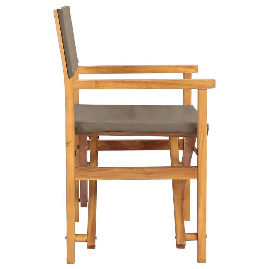 Chaise de directeur 100% Polyester Teck Solide - 5