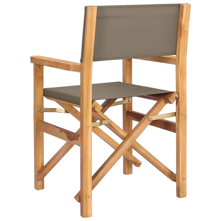 Chaise de directeur 100% Polyester Teck Solide - 6