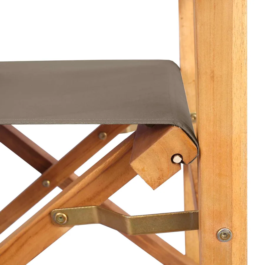 Chaise de directeur 100% Polyester Teck Solide - 7