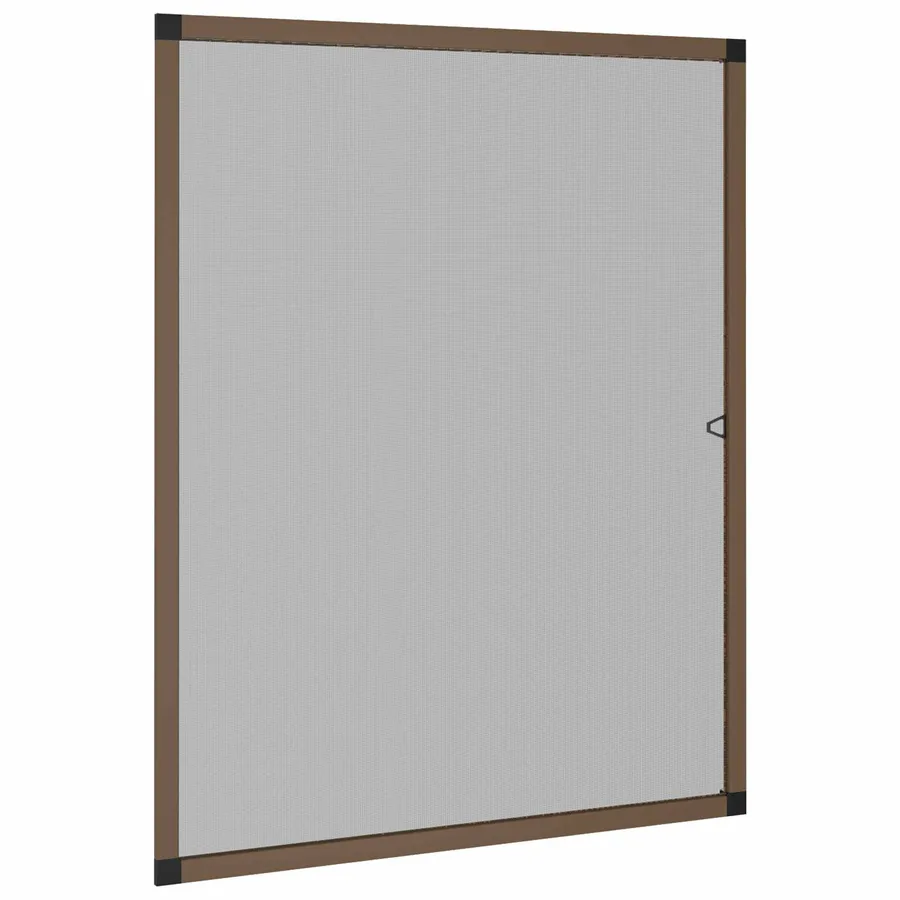 Écran anti-insectes pour fenêtres Marron 130 x 150 cm - 2