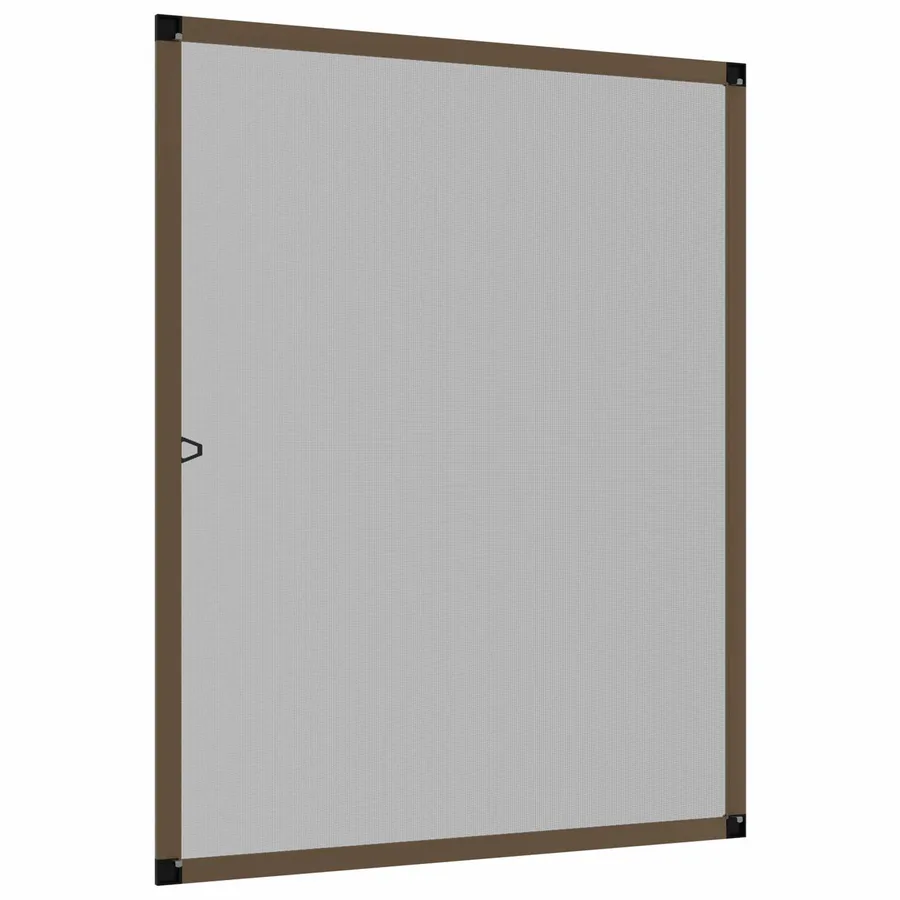 Écran anti-insectes pour fenêtres Marron 130 x 150 cm - 4