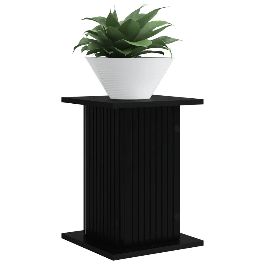 Support de Plante Noir 30,5 x 30 x 43 cm Bois d'ingénierie - 3