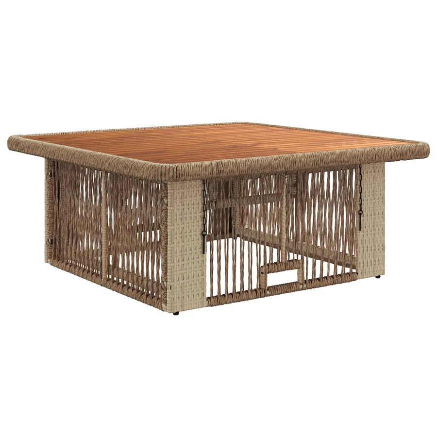 Ensemble de salle à manger pour jardin 3 pcs Beige et crème - 5