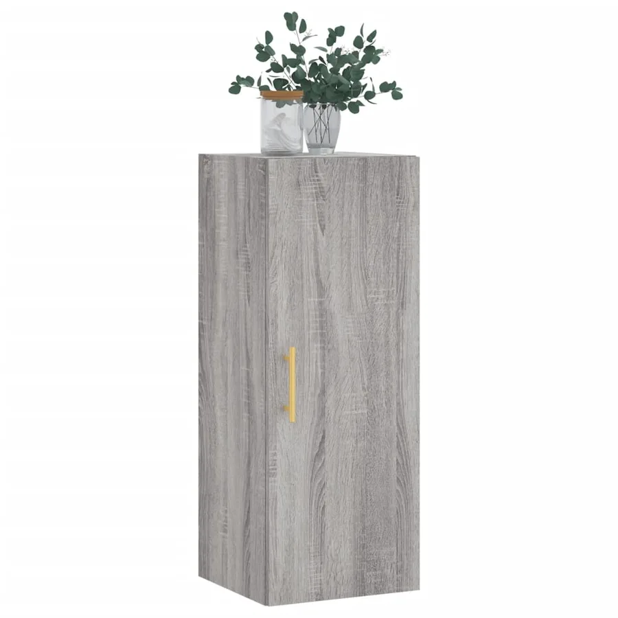 Armoire murale sonoma gris 34,5x34x90 cm - 4