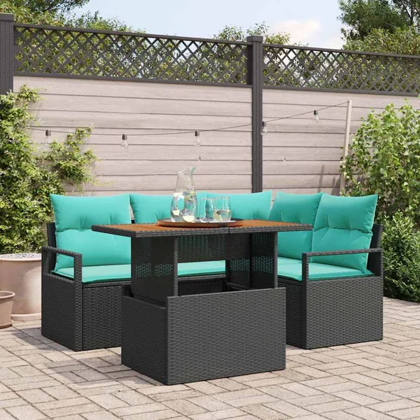 Ensemble de canapé de jardin 5 pc 4-Nombre de places