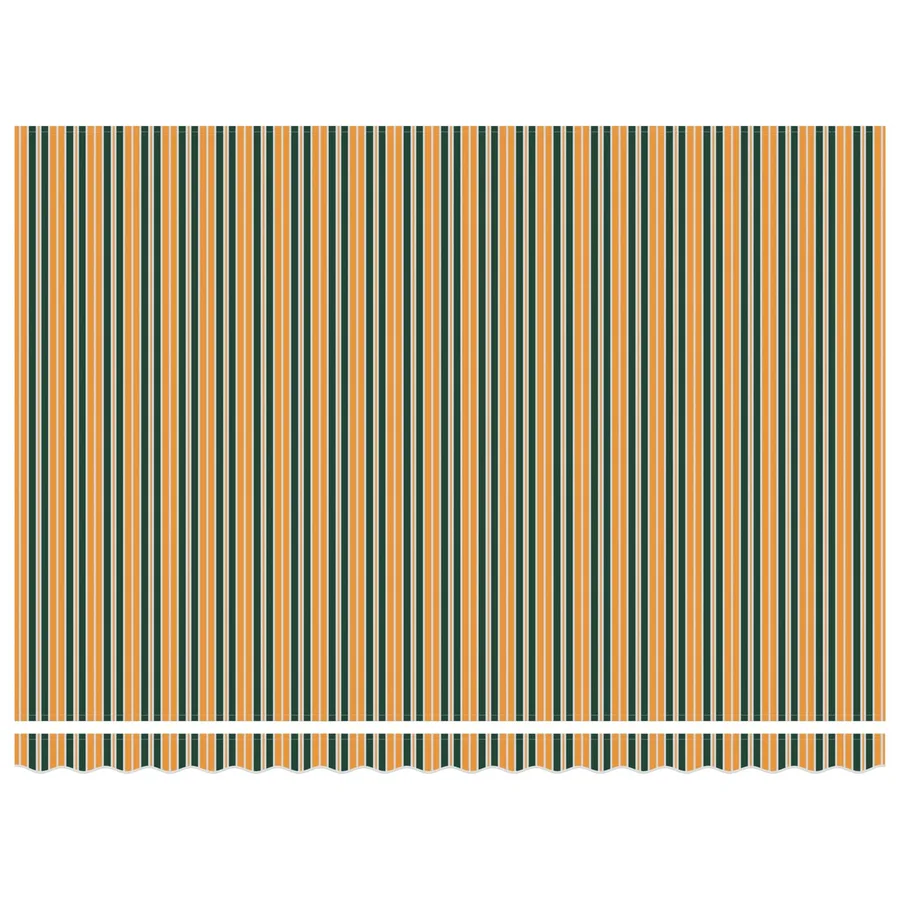 Auvent rétractable électrique Vert, Jaune, Anthracite 4 × 3,5 m - 6