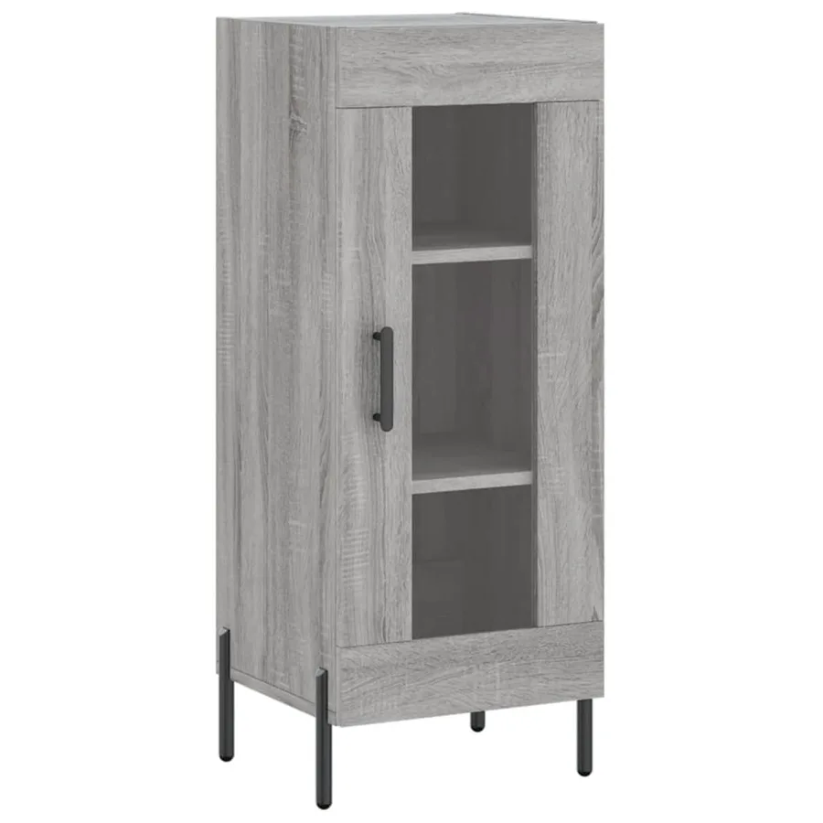 Buffet haut Sonoma gris 34,5x34x180 cm Bois d'ingénierie - 7