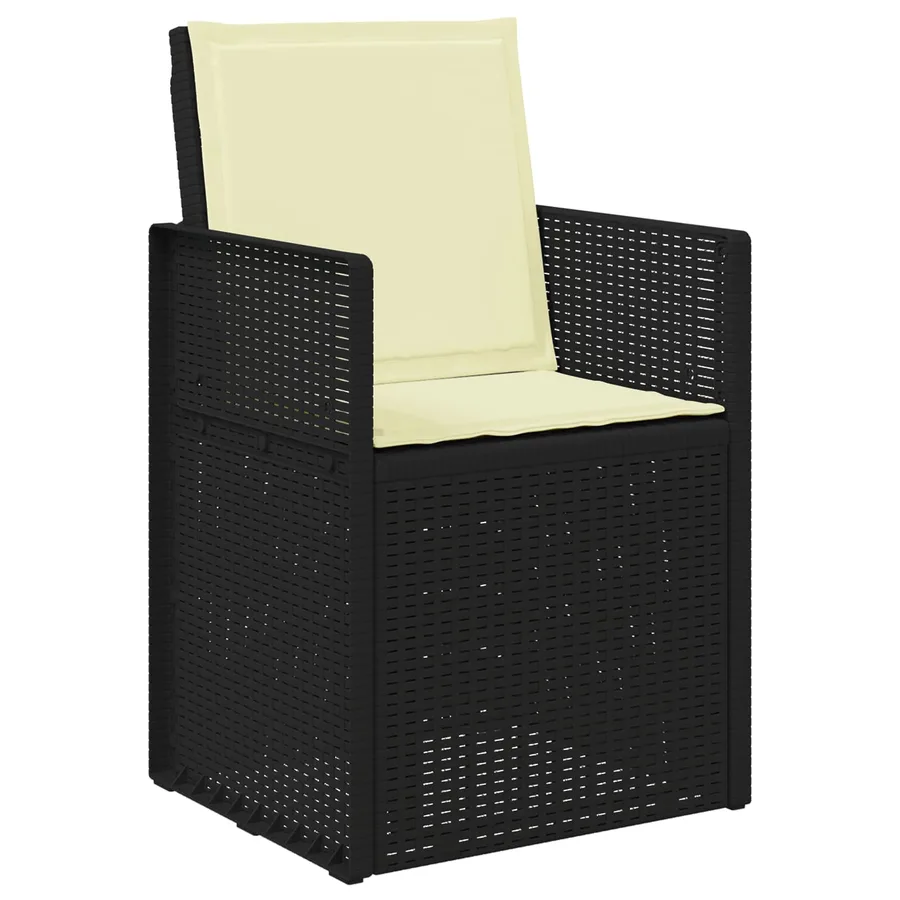 Ensemble de salle à manger pour jardin avec coussin 5 pcs PP - 6