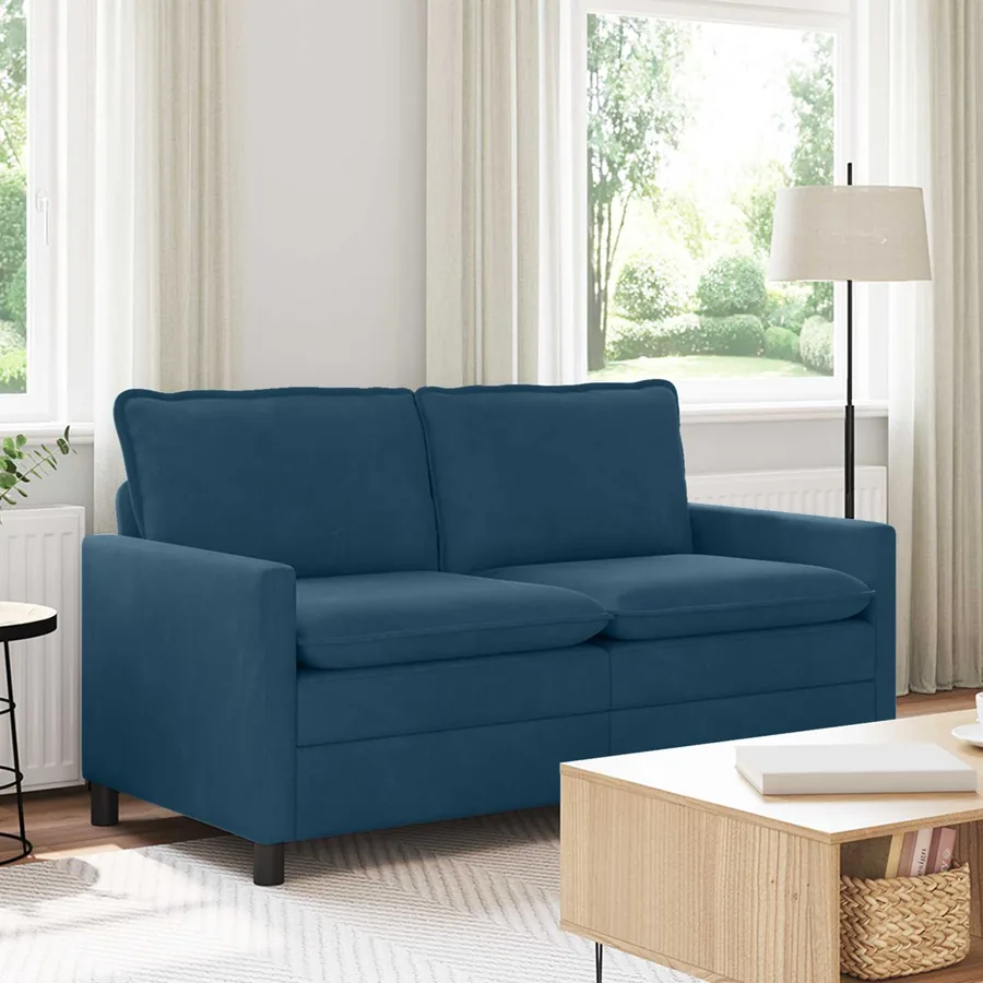 Canapé Bleu 156 x 81 x 87,5 cm Velours