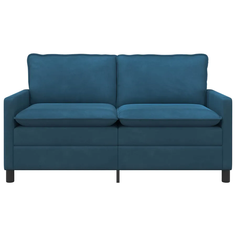 Canapé Bleu 156 x 81 x 87,5 cm Velours - 3