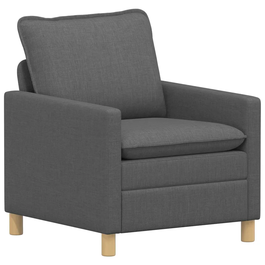 Canapé Gris foncé 76 x 81 x 87,5 cm Tissu - 2