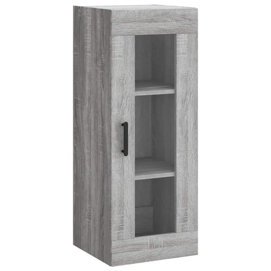 Armoire murale sonoma gris 34,5x34x90 cm - 2